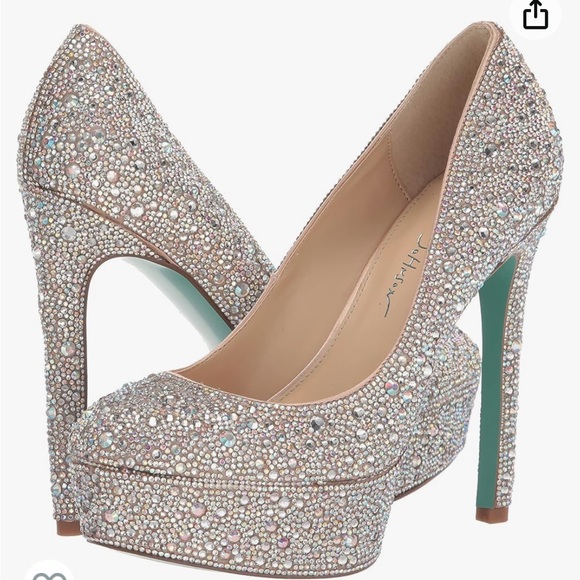 Betsey Johnson Shoes - Betsey Johnson Crystal Heels US 8.5